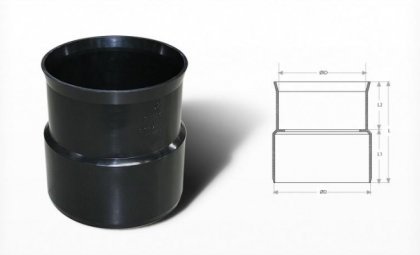 გოფრირებული PVC გარდამავალი